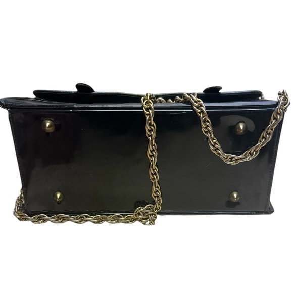 Sydney of California vintage shoulder bag purse with claw clasp and gold accents - Picture 5 of 8